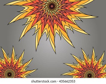 Vector flat sun icon