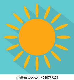 Vector flat sun icon