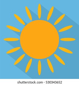 Vector flat sun icon