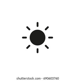Vector flat sun icon