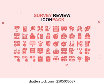 Vektor-Flat-Survey-Set-Symbole für Web-Design, Apps, Unternehmen, Berichte und andere Projekte.