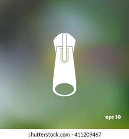 Vector flat tailor zipper icon