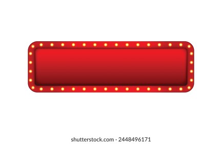 vector flat theater sign on white background design.