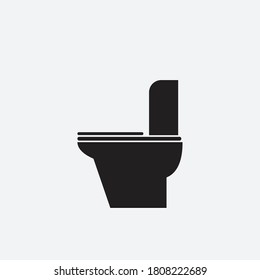 vector flat toilet seat icon design
