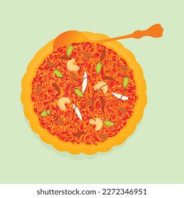 vector flat traditional sweets illustration
