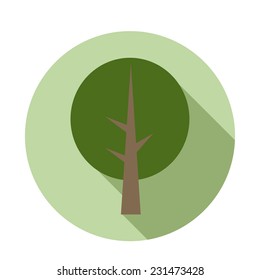 Vector flat tree Icon