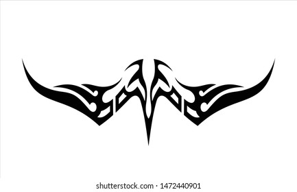 vector flat tribal tattoo pattern, EPS 10