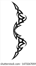 vector flat tribal tattoo pattern, EPS 10