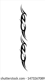 vector flat tribal tattoo pattern, EPS 10