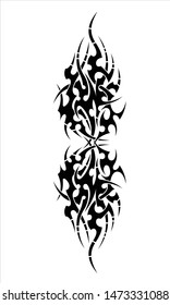 vector flat tribal tattoo pattern, EPS 10