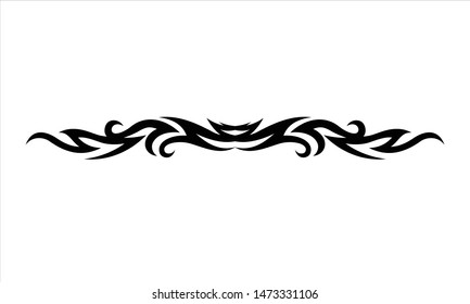 vector flat tribal tattoo pattern, EPS 10