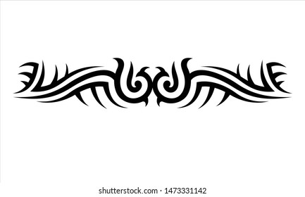vector flat tribal tattoo pattern, EPS 10