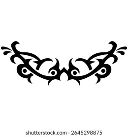 vector flat tribal tattoo pattern design