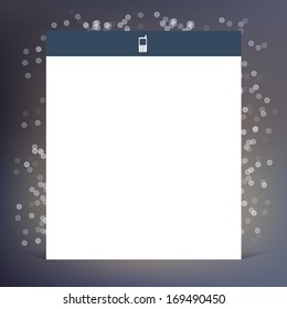 Vector flat UI design trend page and transparent