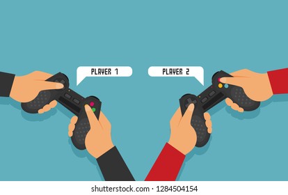 Vector flat video game illustration