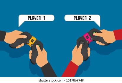 Vector flat video game illustration