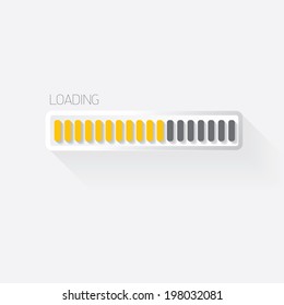 vectorial blanco moderno diseño moderno barra de progreso / barra de carga / barra de estado / plantilla de icono de progreso para aplicación o sitio web