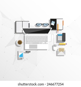 Vector Flat workplace.