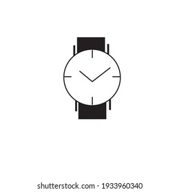 vector flat wristwatch or wristwatch clipart or logo