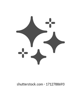 Vector flickering stars flat icon