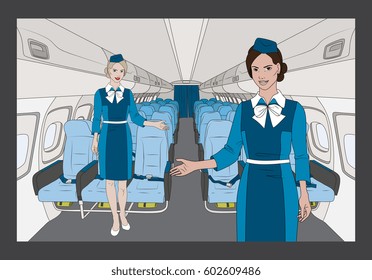 Vector Flight Attendants Set