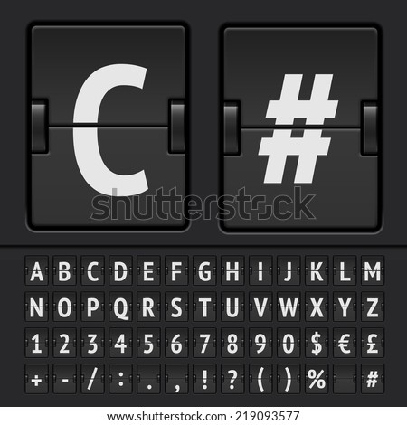 free flip clock font free flip clock font
