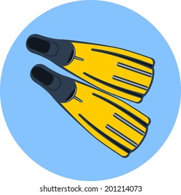 Vector Flippers for Diving  
