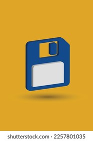 Vector Floppy Disk 3d Illustration Design