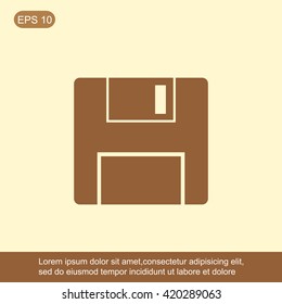 Vector floppy disk icon
