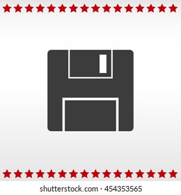 Vector floppy disk icon
