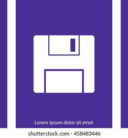Vector floppy disk icon
