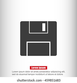 Vector floppy disk icon
