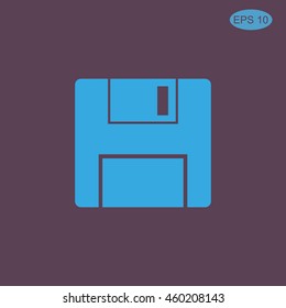 Vector floppy disk icon
