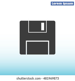 Vector floppy disk icon
