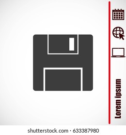 Vector floppy disk icon