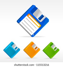 Vector Floppy disk icons