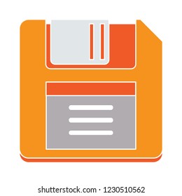 vector floppy storage disc isolated icon - information storage illustration sign . download sign symbol 