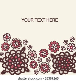 vector flora wallpaper text