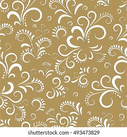 Vector Floral 3d Seamless Pattern Background. The pattern is suitable for decoration packaging paper, Invitation cards and textiles.
