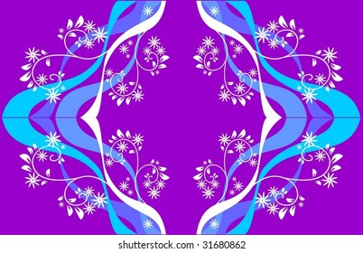 vector floral abstract background