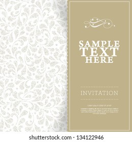 Vector floral abstract background. Perfect as invitation or announcement.