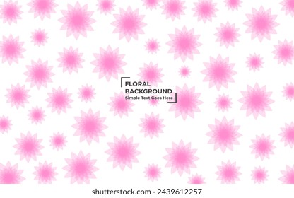 Vector Floral Abstract Background.  Spring botanical flat vector illustration. Leaves and Flowers illustration frame. Eps 10.