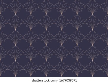 Patrón abstracto vectorial sin fisuras. Fondo geométrico clásico con hojas. Textura de estilo retro.