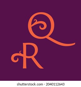 Vector of floral Alphabet Letters set for fashion and logos
