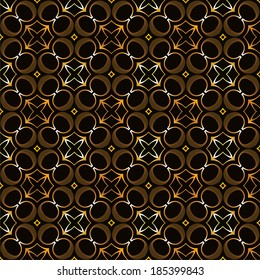 Vector floral arabesque seamless background
