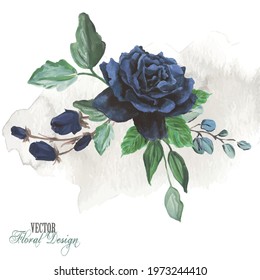 Vector Floral Arrangement for Greeting Card or Invitation Design.