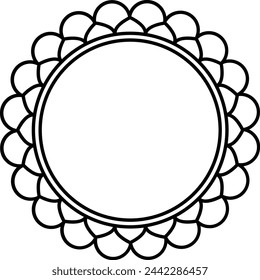 Vector floral art decor element that you can use as a frame, logo design, background or any way as per your creativity