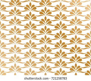 Vector Floral Art Nouveau Pattern. Geometric decorative leaves texture. Retro stylish background. 