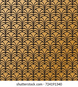 Vector Floral Art Nouveau Pattern. Geometric diamond decorative texture. Retro stylish background. 