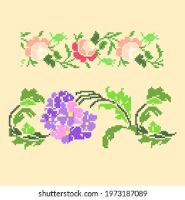 vector floral art seamless ornament